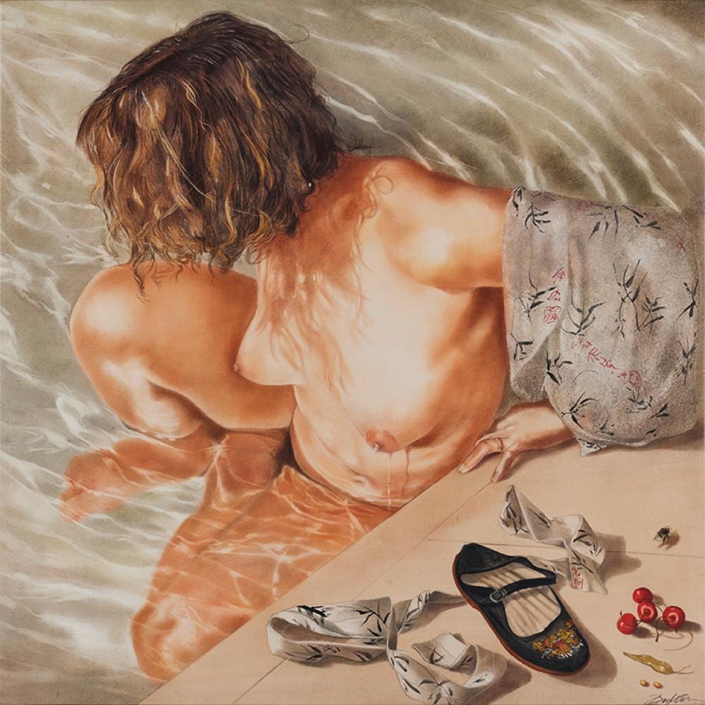 Frédéric Dufoor comparable auction result: fr d ric dufoor n en 1943 nu dans la piscine