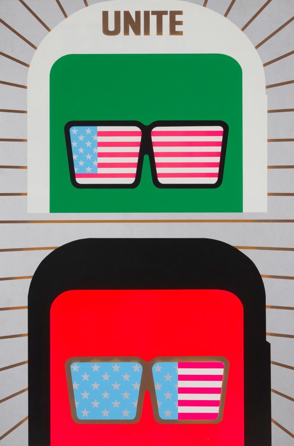 Peter Gee comparable auction result: peter gee 1932 2005 unite vietnam war protest poster circa 1970