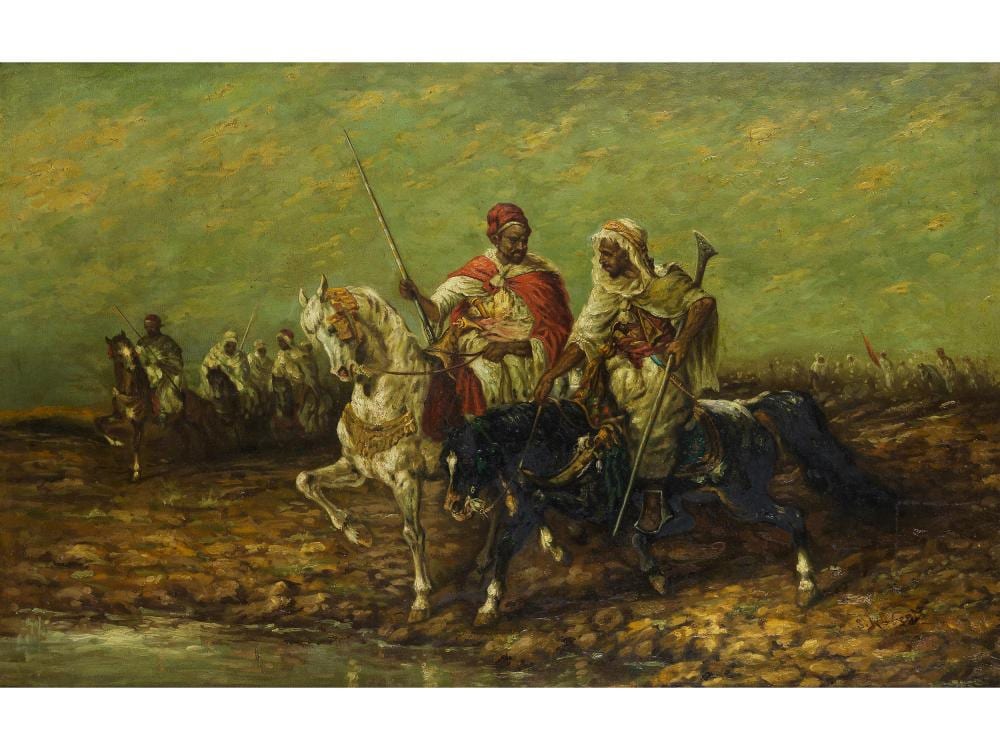 adolf schreyer 1828 frankfurt am main 1899 kronberg nachfolge des · Hampel Fine Art Auctions · 2025-06-26 Adolf Schreyer comparable auction result: adolf schreyer 1828 frankfurt am main 1899 kronberg nachfolge des