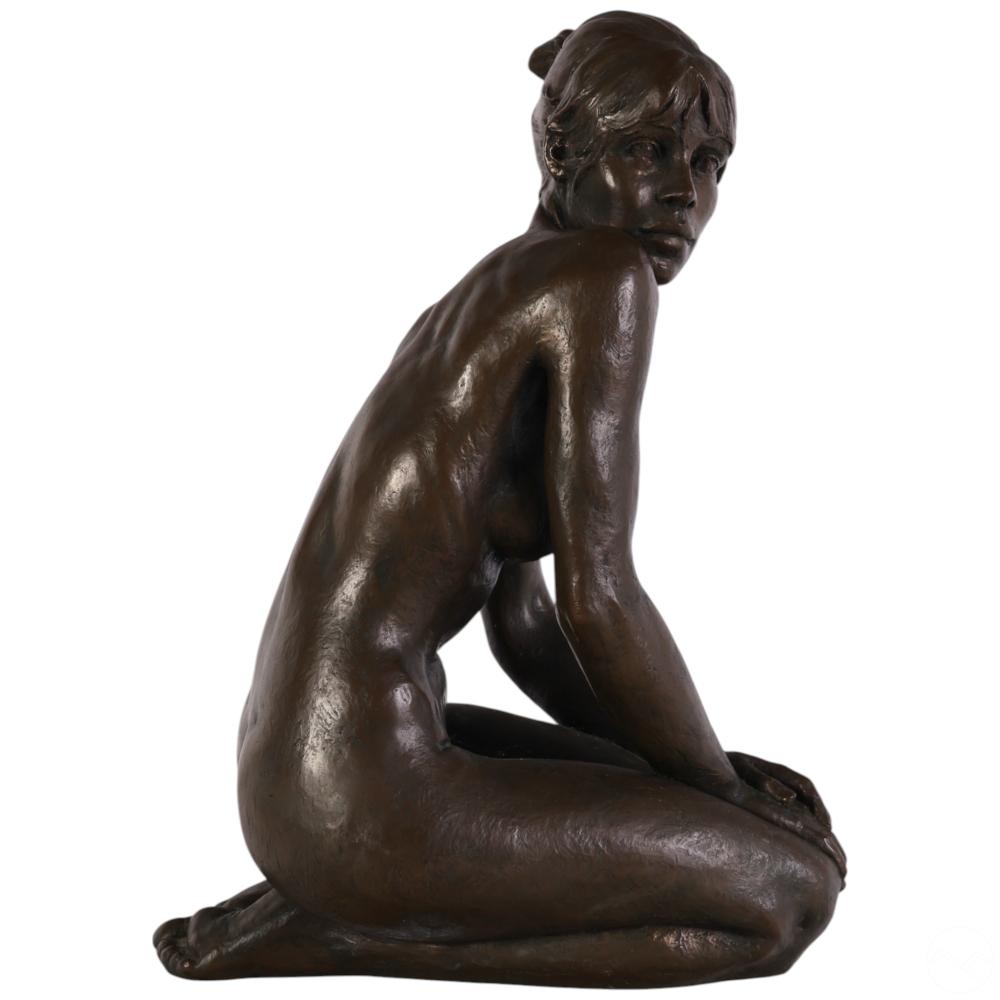 jacques le nantec b 1940 bronzed nude sculpture · Hill Auction Gallery · 2025-07-02 Jacques Le Nantec comparable auction result: jacques le nantec b 1940 bronzed nude sculpture