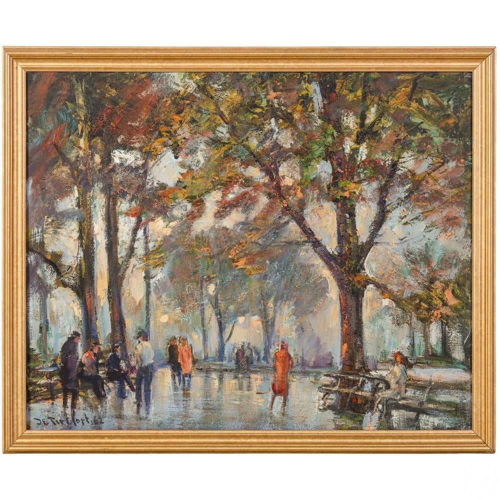 Bela Detirefort comparable auction result: bela detirefort 1894 1993 central park painting