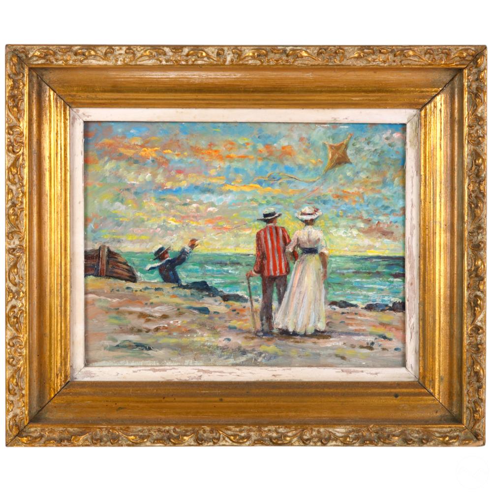 philip corley b 1944 figural beach scene painting · Hill Auction Gallery · 2025-07-02 Philip Corley comparable auction result: philip corley b 1944 figural beach scene painting