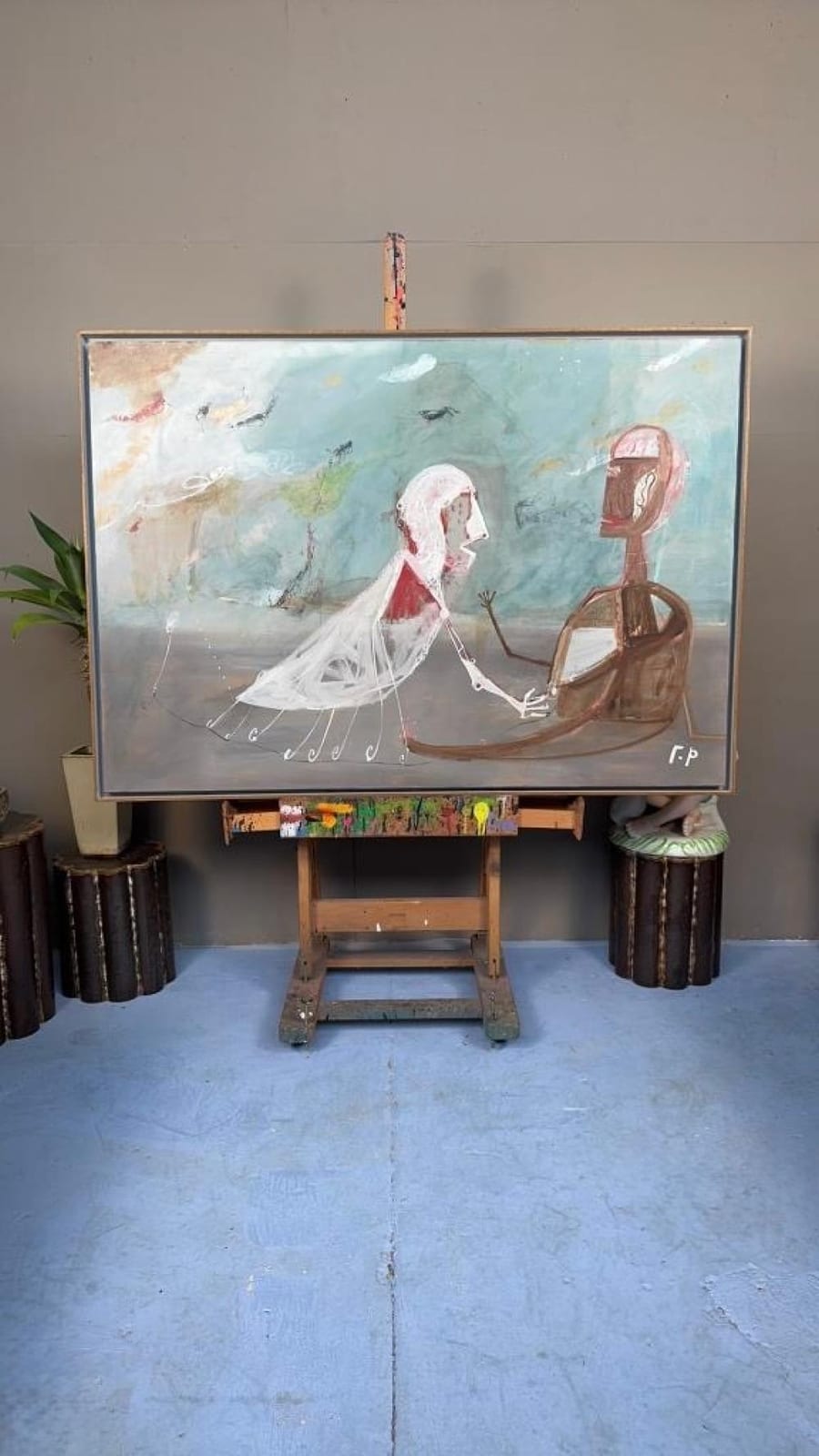 George Raftopoulos comparable auction result: george raftopoulos untitled heavy oil on linen