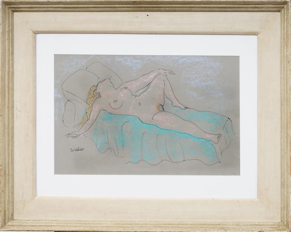 Joseph Wolins comparable auction result: joseph wolins 1915 1999 signed american mid century erotic nude portrait pastel drawing