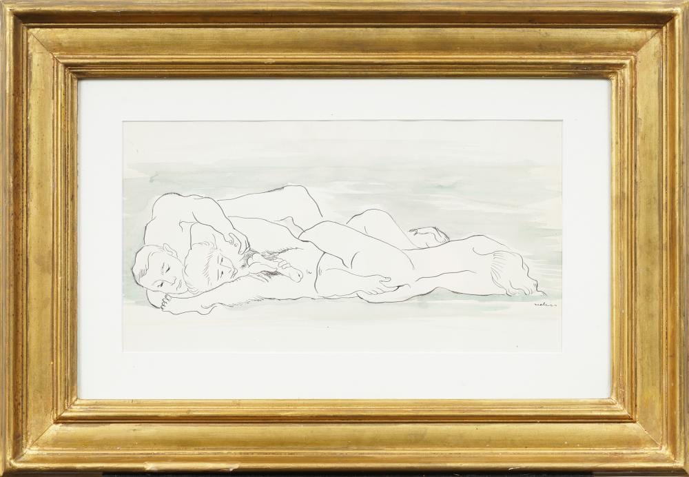 Joseph Wolins comparable auction result: joseph wolins 1915 1999 signed american mid century erotic ink drawing