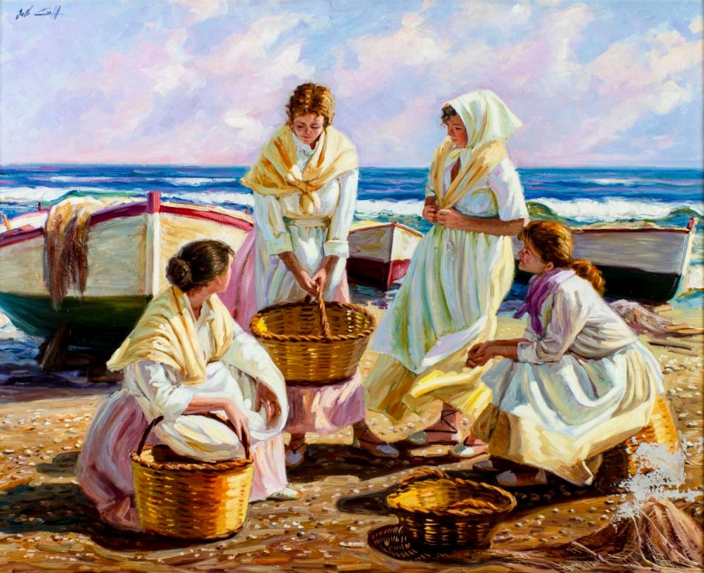 Jose Lull comparable auction result: jose lull spain 1933 oil painting