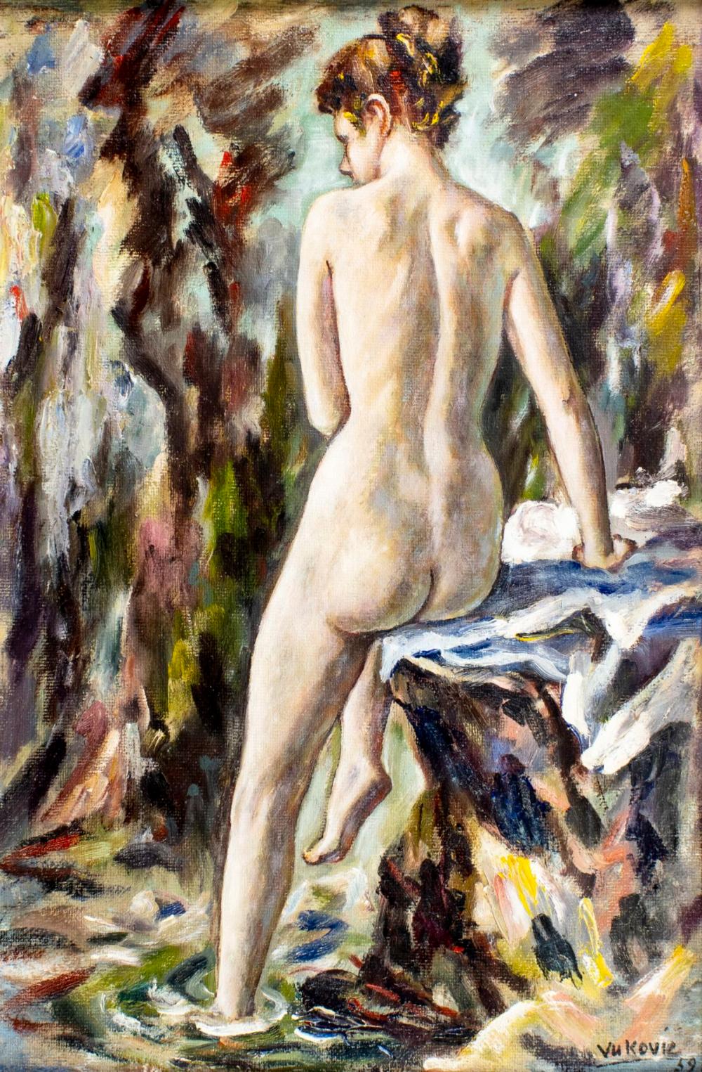 Marko Vukovic comparable auction result: marko vukovic ny yugoslavia 1892 1973 oil painting