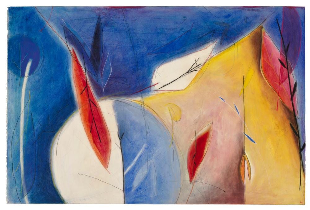 emmi whitehorse b 1957 glacial state of rincon marquez oil pastel cha · Christie's · 2025-06-26 Emmi Whitehorse comparable auction result: emmi whitehorse b 1957 glacial state of rincon marquez oil pastel cha