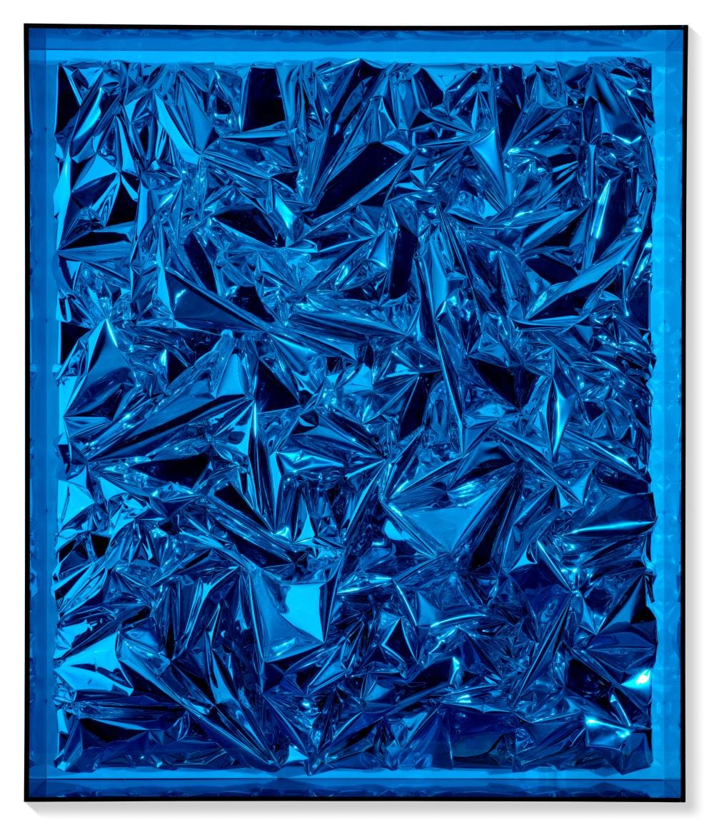 Anselm Reyle comparable auction result: anselm reyle b 1970 untitled foil and acrylic on canvas in artist s ac