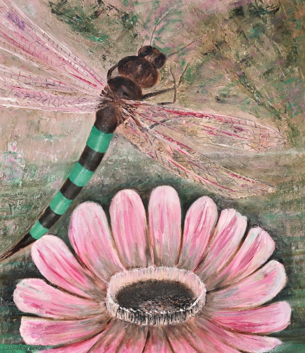 Alfons van Meirvenne comparable auction result: alfons van meirvenne 1932 dragonfly oil on canvas dated 19 74