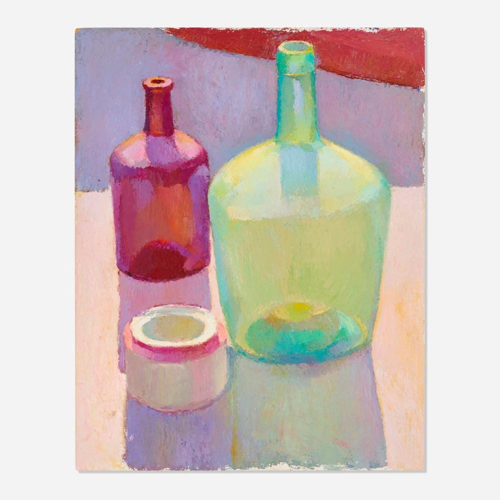 Chuck Fee Wong comparable auction result: chuck fee wong still life with vessels