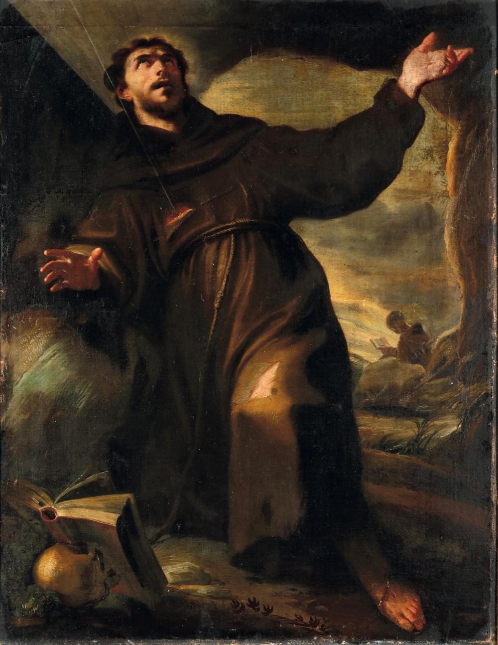 Gioacchino Assereto comparable auction result: gioacchino assereto 1600 genova 1649 genova san francesco riceve le stigmate