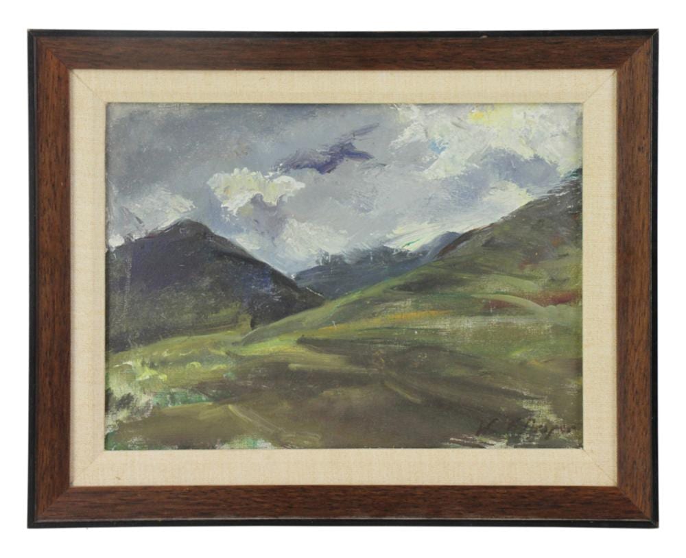 William Franklin Draper comparable auction result: william franklin draper mt leavenworth with clouds