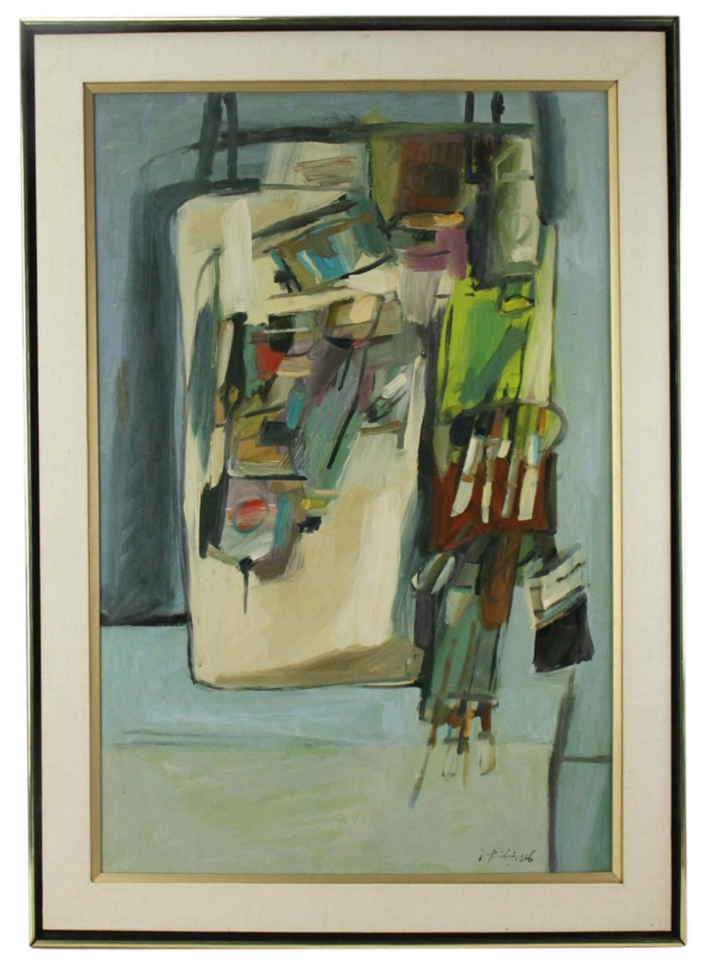 Zygmund Jankowski comparable auction result: zygmund jankowski artist s studio abstract