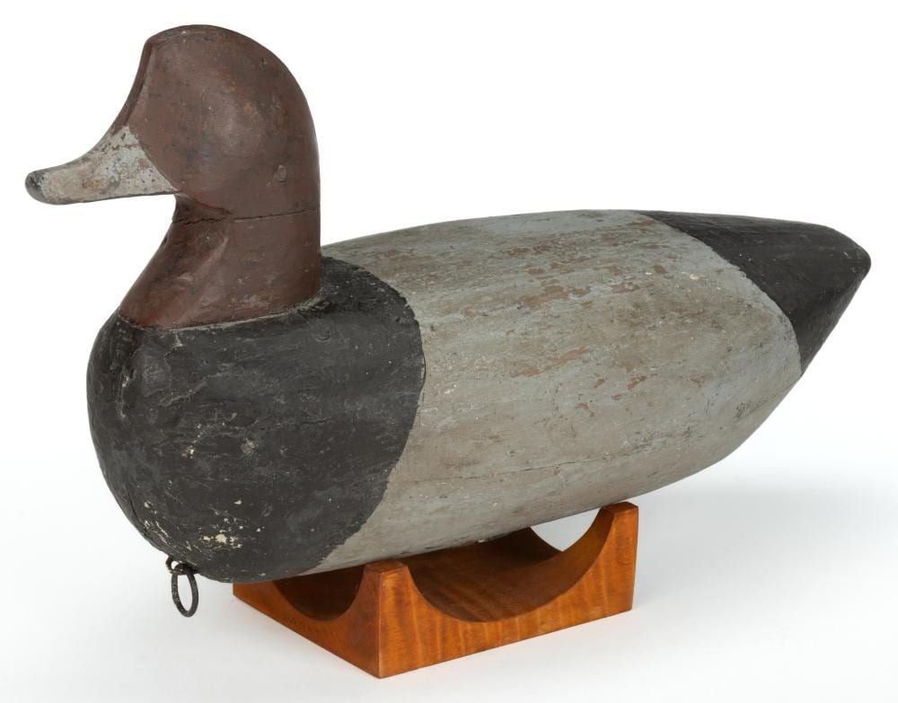 John Austin comparable auction result: john austin corolla north carolina 1891 1981 attributed carved and painted redhead battery decoy