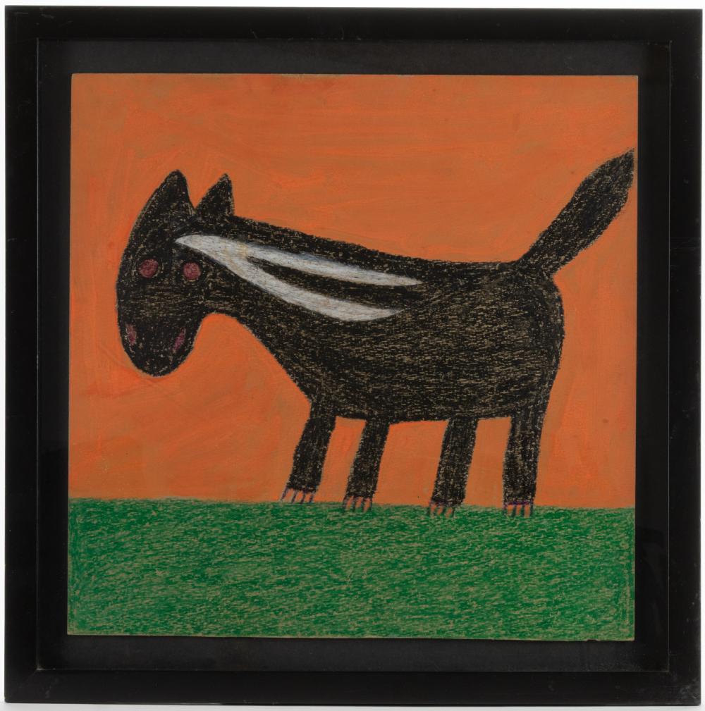 Eddie Arning comparable auction result: eddie arning american 1898 1993 outsider art drawing