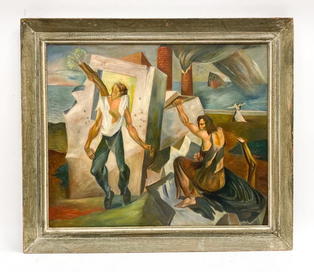 Michael Lenson comparable auction result: michael lenson russian 1903 1971 surrealist o c