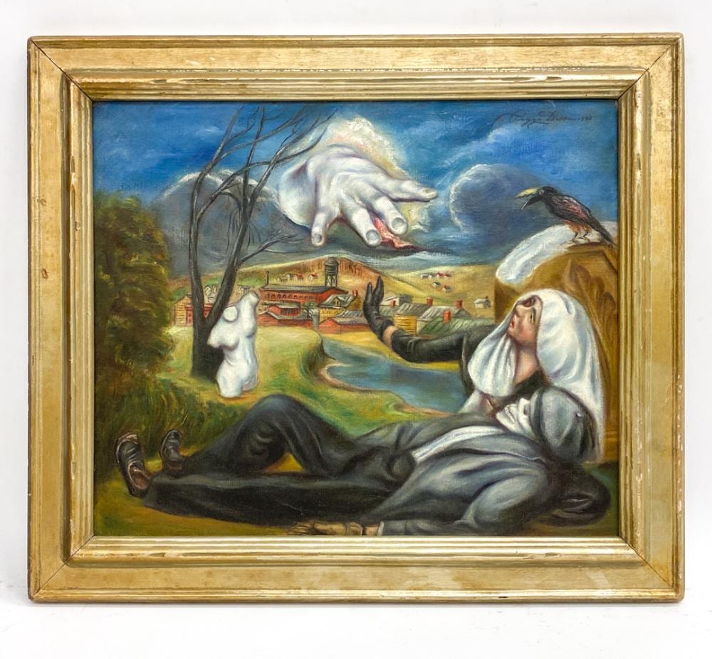 Peggy Dodds comparable auction result: peggy dodds american 1900 1987 surrealist o c