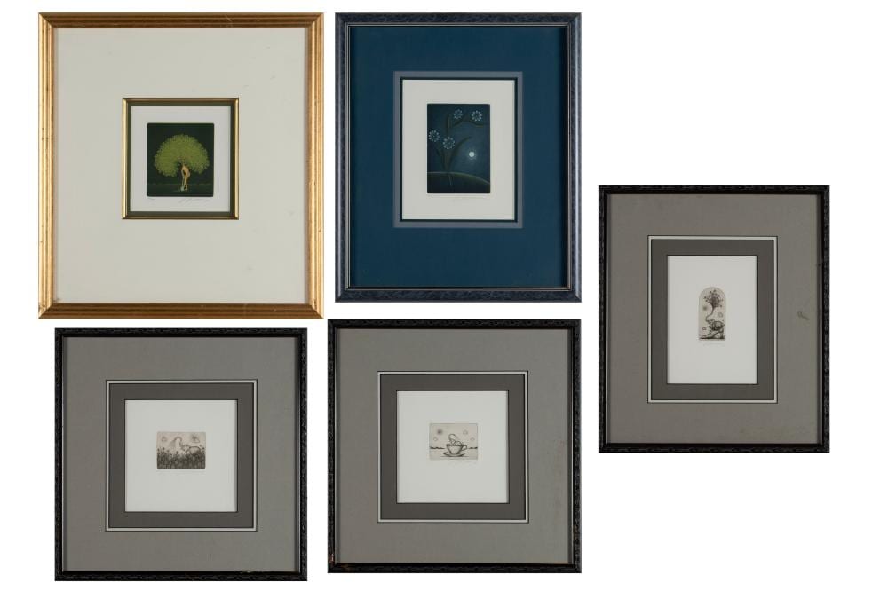 volker kuhn german 1948 2023 five etchings · Selkirk Auctioneers & Appraisers · 2025-06-27 Volker Kuhn comparable auction result: volker kuhn german 1948 2023 five etchings