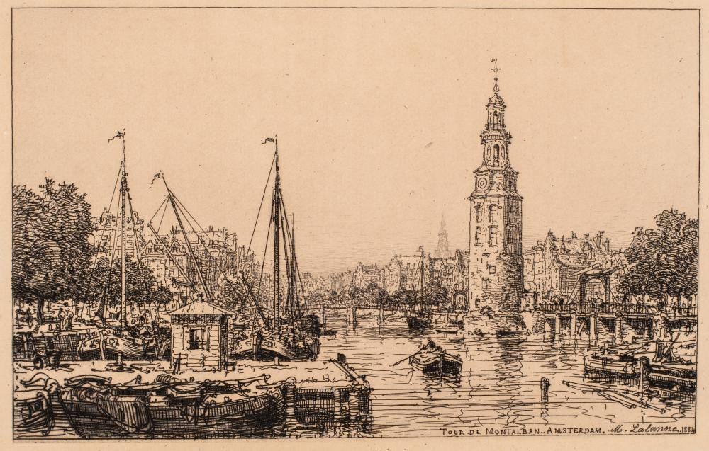 maxime lalanne 1827 1886 tour de montalban amsterdam c 1884 · Peterborough Auctions · 2025-06-22 Maxime Lalanne comparable auction result: maxime lalanne 1827 1886 tour de montalban amsterdam c 1884