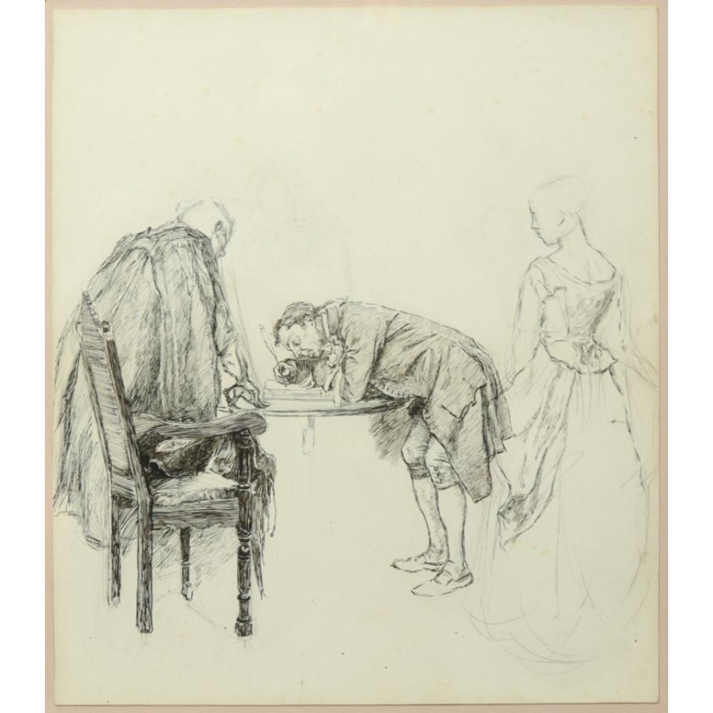 Edwin Austin Abbey comparable auction result: edwin austin abbey american 1852 1912