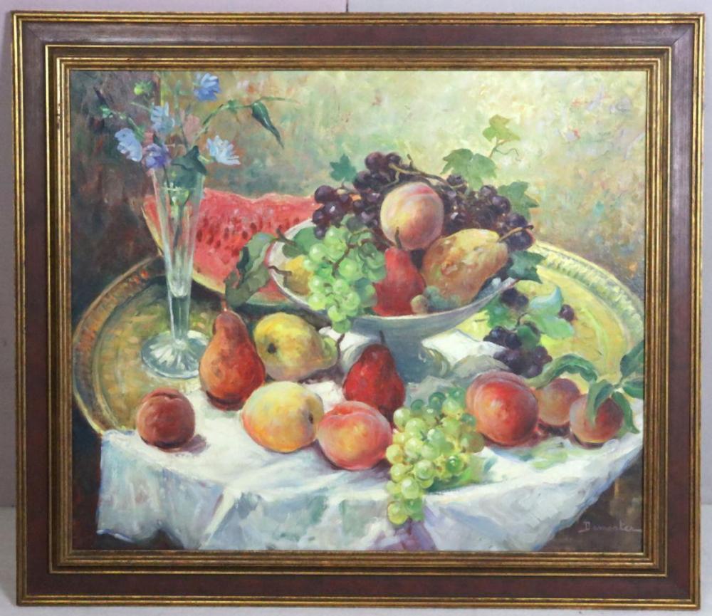 Eugene Demester comparable auction result: eugene demester french 1914 1984 still life oil painting