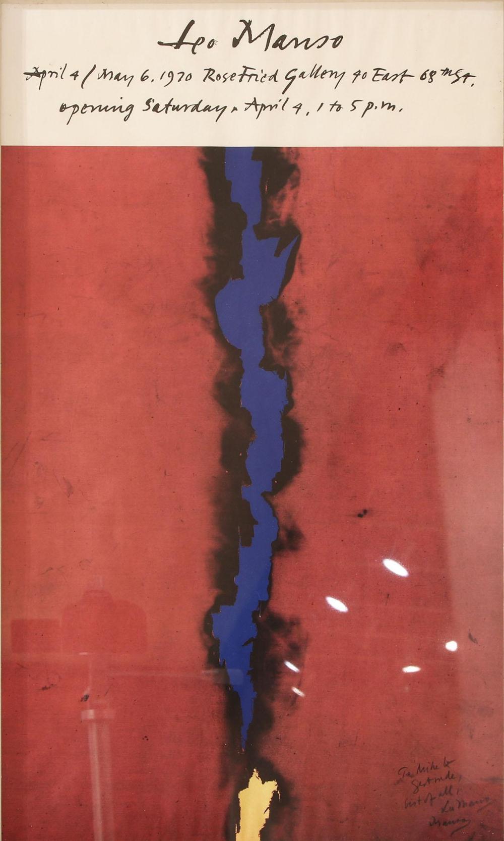 Leo Manso comparable auction result: leo manso american 1914 1993 signed poster