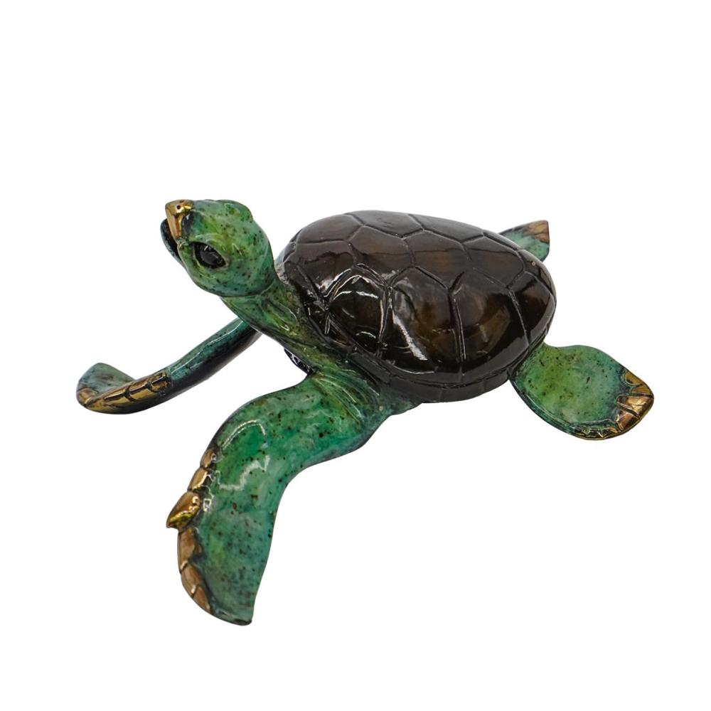 Kitty Cantrell comparable auction result: kitty cantrell b 1956 american signed enameled bronze turtle