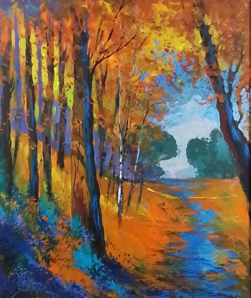 Michael Schofield comparable auction result: michael schofield the creek oil on canvas