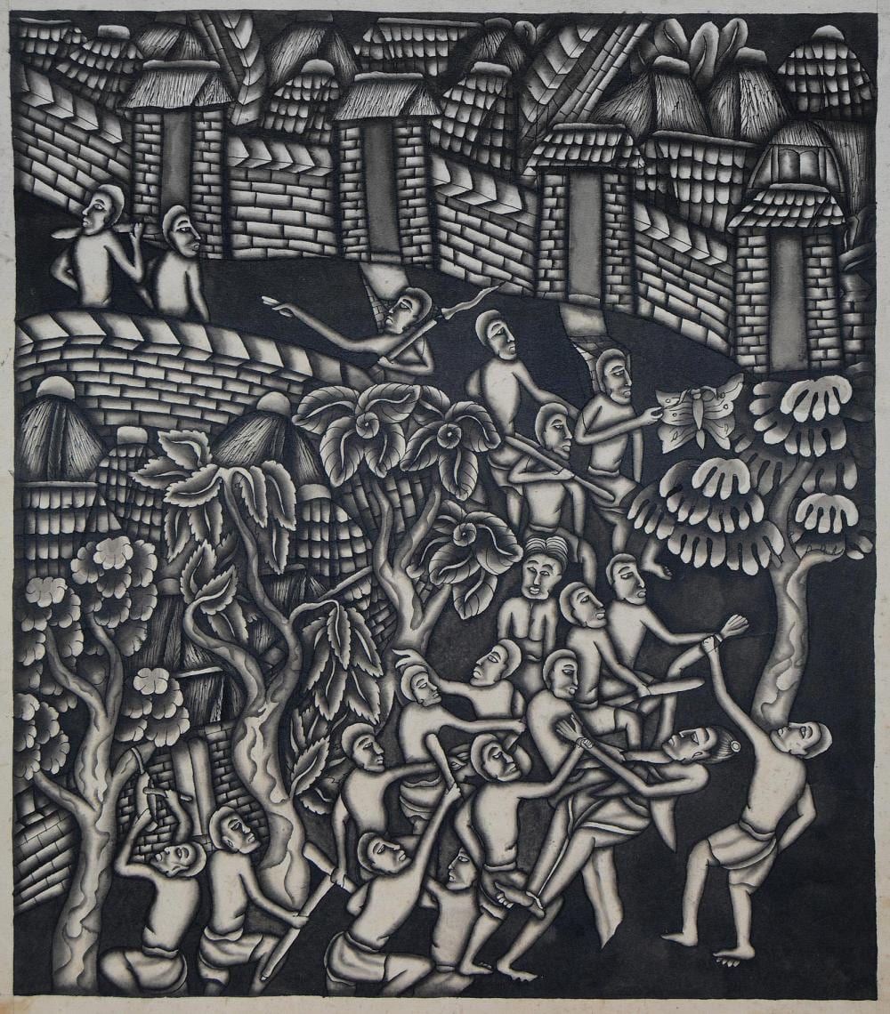 Kundel, I Dewa Made ; A Fight in a Village comparable sale