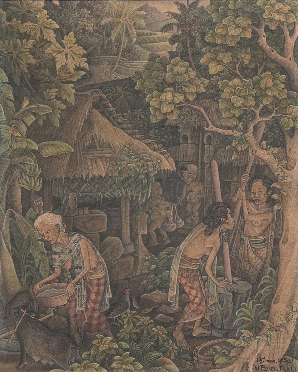 Lesug, I Nyoman; Village Life in Bali comparable sale