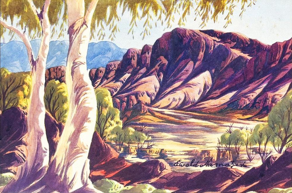 Ewald Namatjira comparable auction result: ewald namatjira 1930 1984