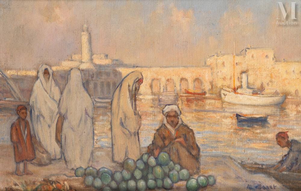 Marcel Canet comparable auction result: marcel canet paris 1875 1958 the port of algiers