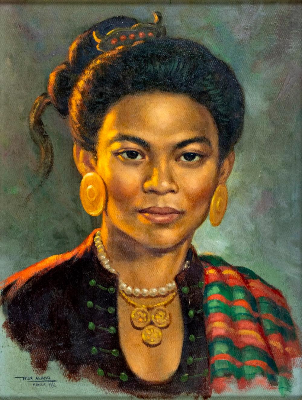 Benjamin Alano comparable auction result: benjamin alano philippines 1920 1991 oil painting