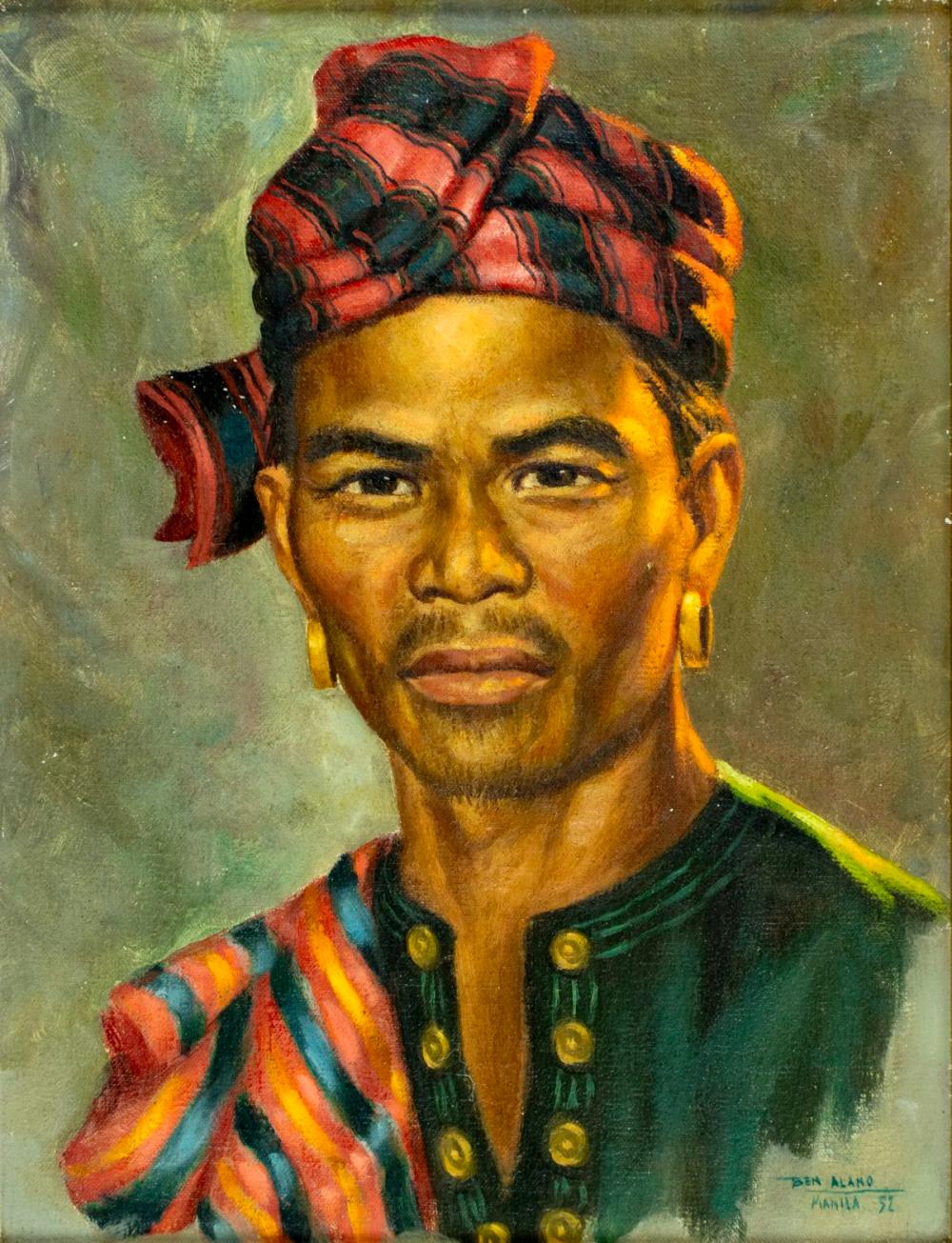 Benjamin Alano comparable auction result: benjamin alano philippines 1920 1991 oil painting