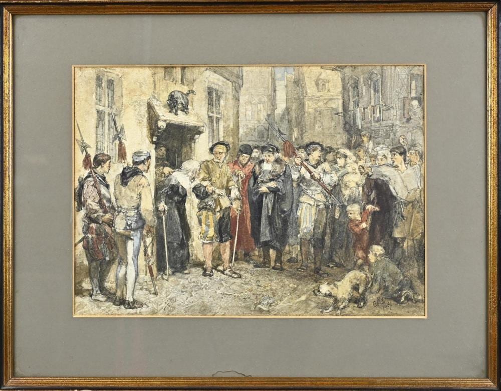 Charles Rochussen comparable auction result: charles rochussen arrested old woman