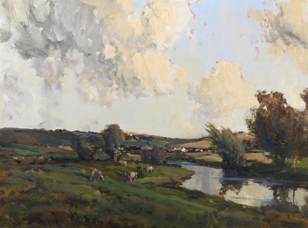 James Humbert Craig comparable auction result: james humbert craig irish 1877 1944 cows grazing in a river landscape