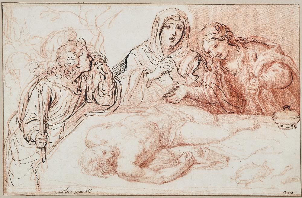 Giacinto Calandrucci comparable auction result: giacinto calandrucci italian 1646 1707 the virgin the magdalen and s