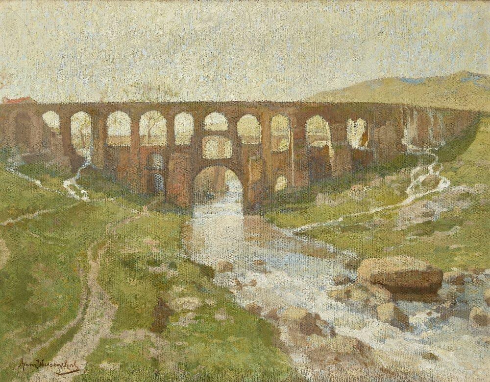 Franz Wiesenthal comparable auction result: franz wiesenthal hungarian 1856 1938 the aqueduct of paradise near s
