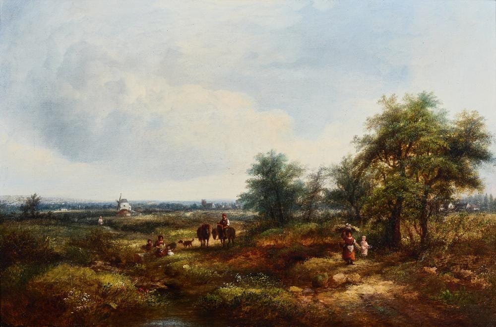 Thomas Creswick comparable auction result: thomas creswick ra british 1811 1869 an extensive river landscape wit