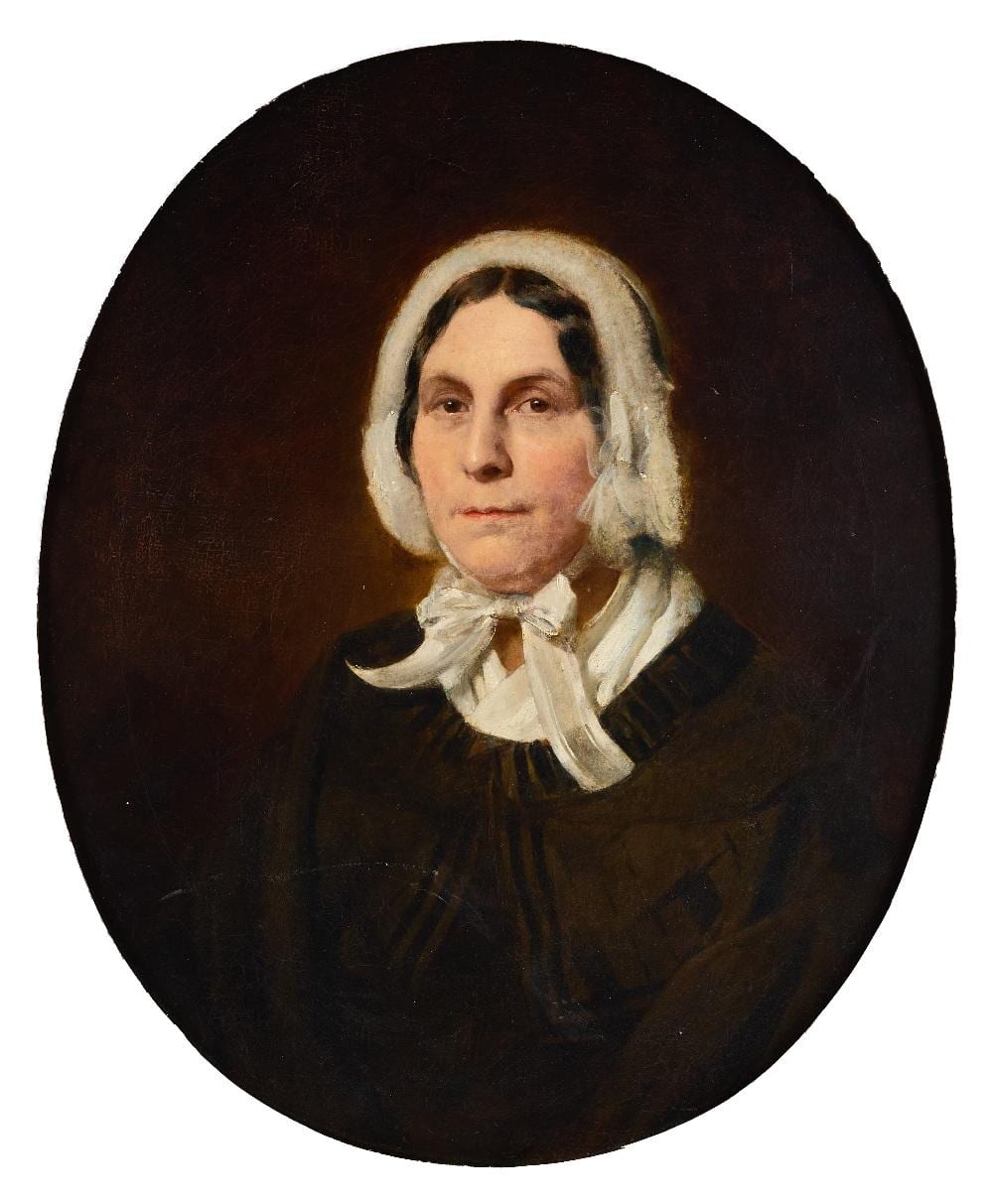 Francis John Wyburd comparable auction result: francis john wyburd british 1826 1893 1909 portrait of sarah wyburd t