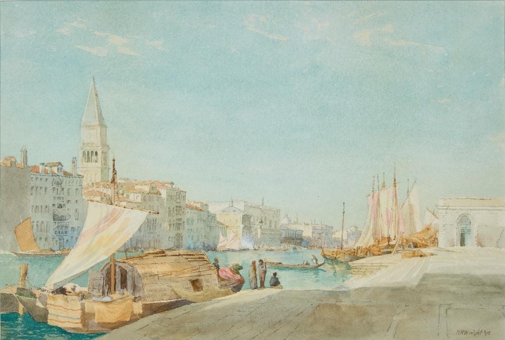 Richard Henry Wright comparable auction result: richard henry wright british 1857 1930 the grand canal from the steps