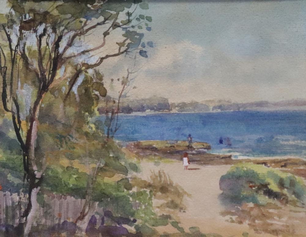 B. E. Minns comparable auction result: benjamin edwin minns 1864 1937 watercolour on paper sydney harbour signed lower right approx 19cm by 14 5cm