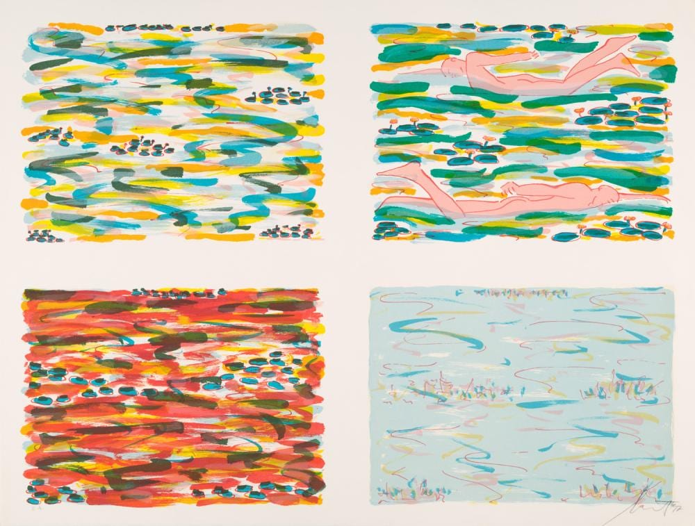 Wolfgang Ludwig comparable auction result: wolfgang ludwig cihlarz salom vier jahreszeiten 1997 farblithographie a