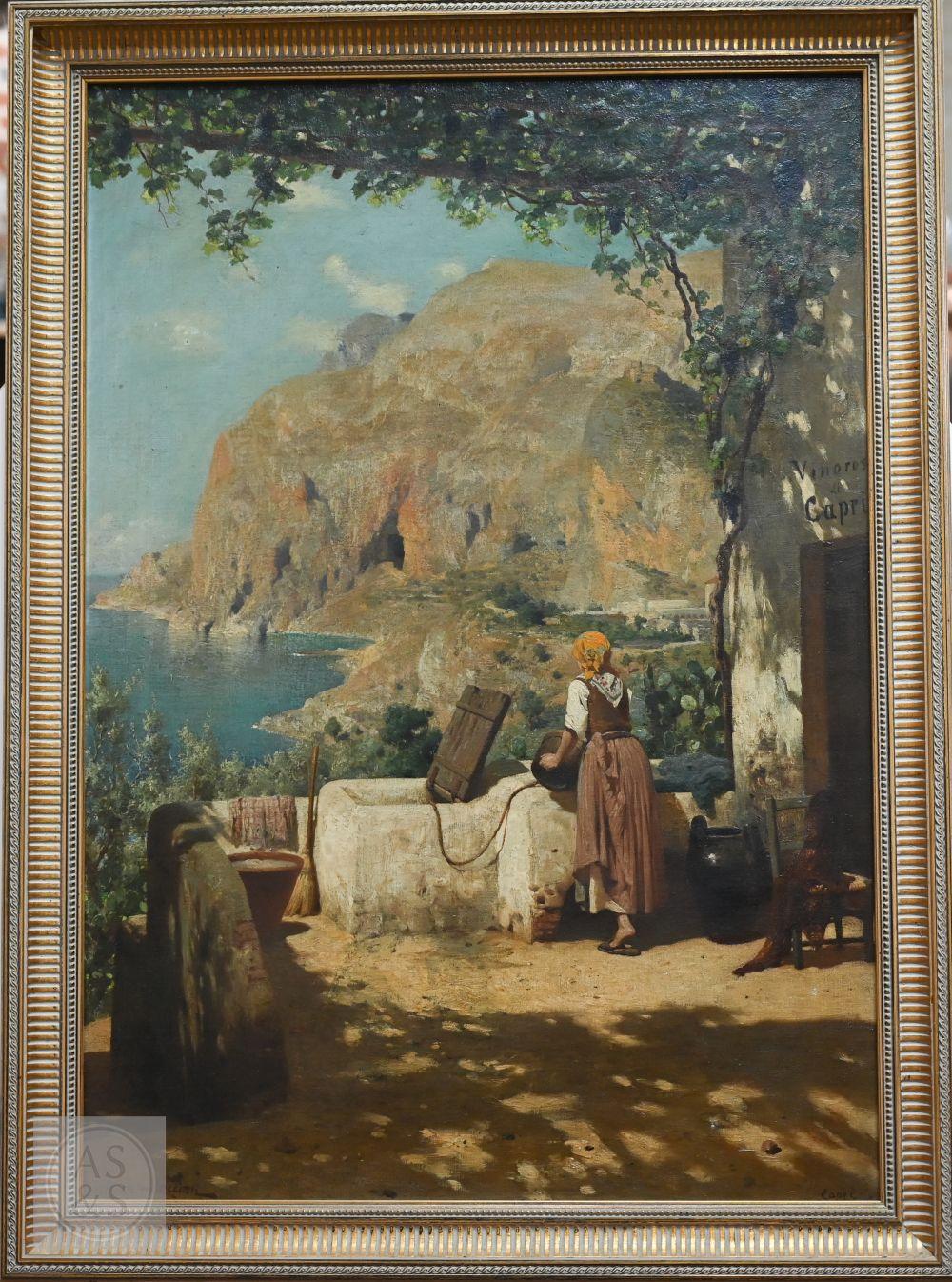 Horace van Ruith comparable auction result: horace van ruith 1839 1923 view of capri with figure beside a well oil on canvas signed lower
