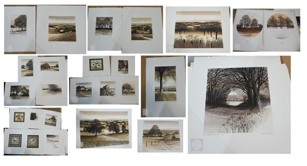 Kathleen Caddick comparable auction result: kathleen caddick b 1937 a folio of approx 35 assorted coloured drypoint etchings all pencil