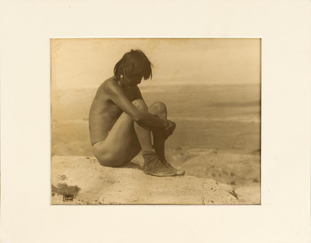 Carl Moon comparable auction result: carl moon photograph last of his tribe