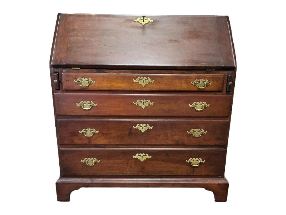 Auction comp thumbnail for Antique Slant-Front Mahogany Secretary Writing Desk (Caswell Prewitt Realty, INC, Lot 119)