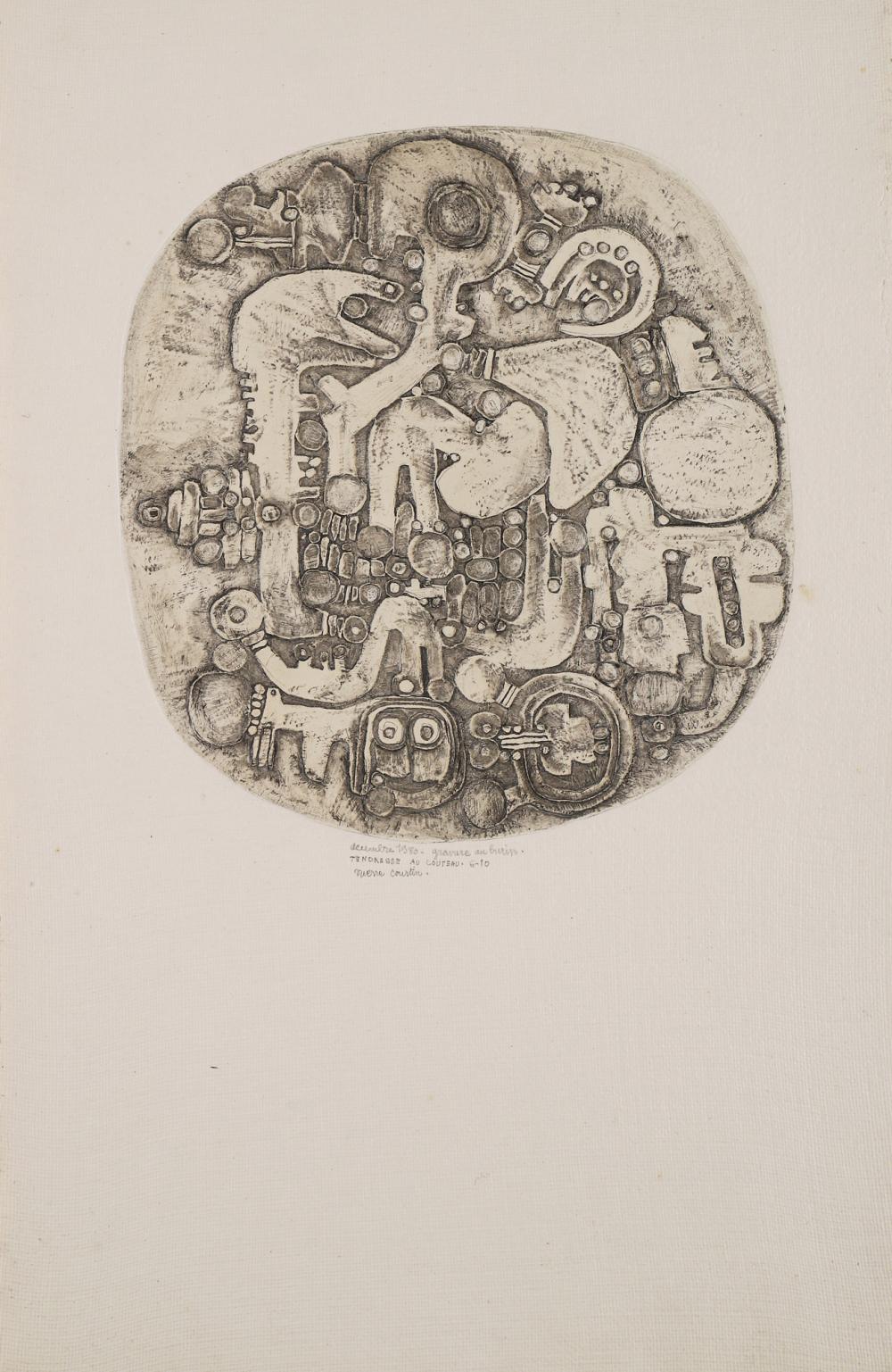 pierre courtin 1921 2012 tendresse au couteau 1980 · Aguttes · 2025-06-25 Pierre Courtin comparable auction result: pierre courtin 1921 2012 tendresse au couteau 1980