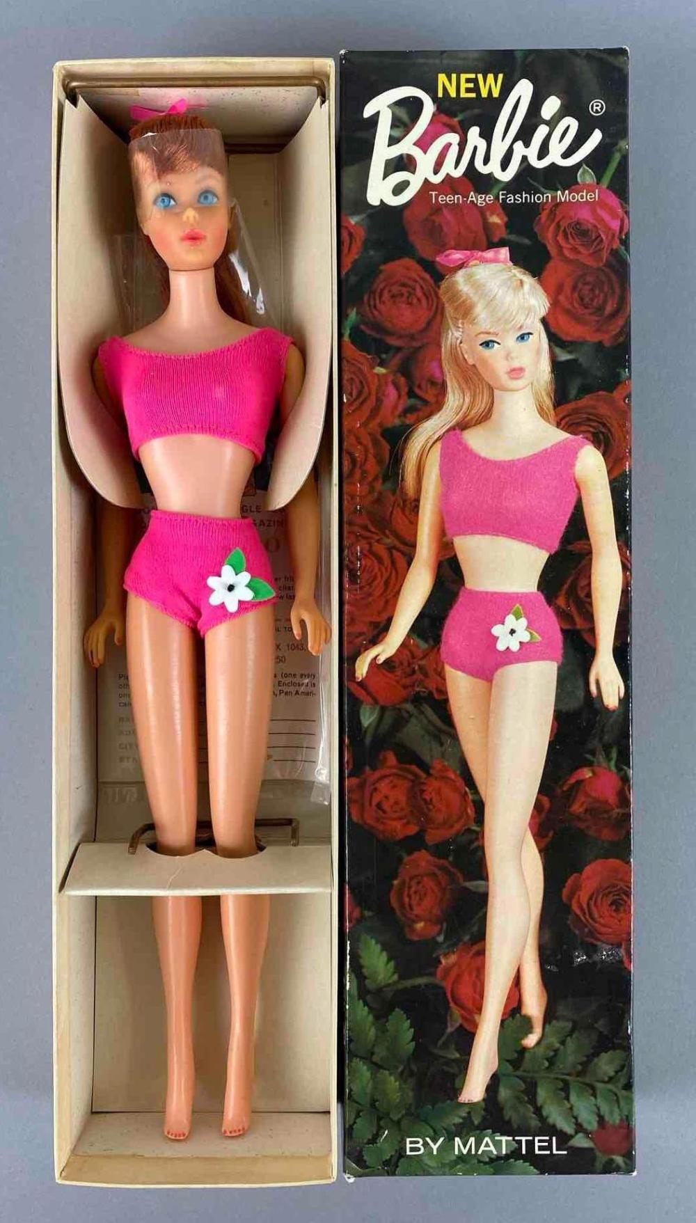 Auction comp thumbnail for Vintage Mattel Barbie Redhead Fashion Doll (Matthew Bullock Auctioneers, Lot 629)